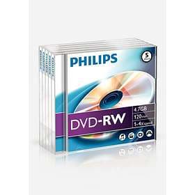 Philips DVD-RW 4,7GB 4x 5-pack Jewelcase