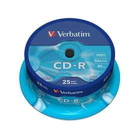 Verbatim CD-R 700MB 52x 25-pack Spindel Extra Protection