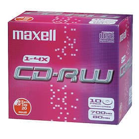 Maxell CD-RW 700MB 4x 10-pack Jewelcase