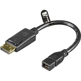 Deltaco DisplayPort - DisplayPort Mini M-F Adapter 0,15m