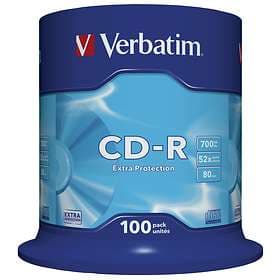 Verbatim CD-R 700MB 52x 100-pack Spindel Extra Protection