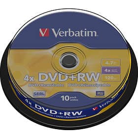 Verbatim DVD+RW 4,7GB 4x 10-pack Spindel