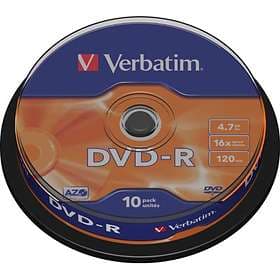 Verbatim DVD-R 4,7GB 16x 10-pack Spindel