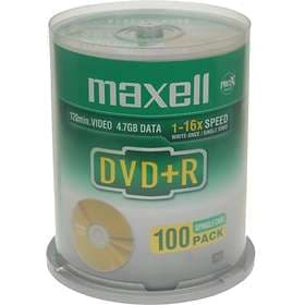 Maxell DVD+R 4,7GB 16x 100-pack Spindel