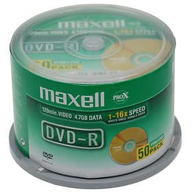 Maxell DVD-R 4,7GB 16x 50-pack Spindel