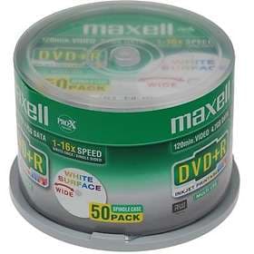 Maxell DVD-R 4,7GB 16x 50-pack Spindel Wide Inkjet