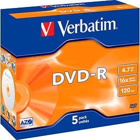Verbatim DVD-R 4,7GB 16x 5-pack Jewelcase