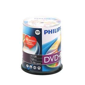 Philips DVD-R 4,7GB 16x 100-pack Spindel