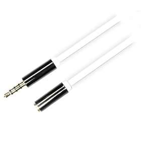 Deltaco AUD 3.5mm - 3.5mm (4-pole) M-F 0,5m