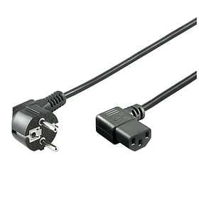 Goobay CEE 7/7 - IEC C13 (2x angled) 5m