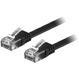 Deltaco Flat U/UTP Cat6 RJ45 - RJ45 15m