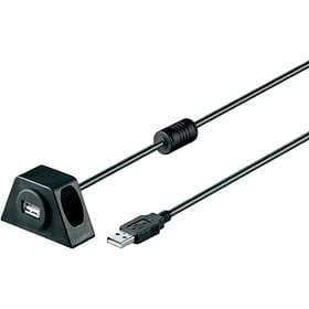 Goobay Mountable Cradle USB A - USB A M-F 2.0 1,2m