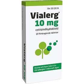 Vialerg Cetirizindihydroklorid 10mg 10 Tabletter