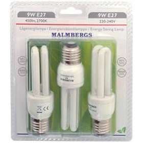 Malmbergs Lavenergipære LED 580lm 2700K E27 11W 3-pack