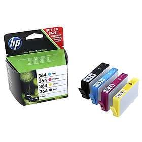 HP 364 (Svart/Cyan/Magenta/Gul)