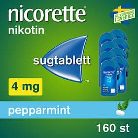 Nicorette Pepparmint 4mg 160 Sugtabletter