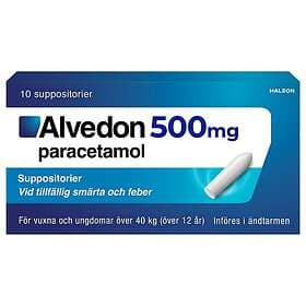 Alvedon 500mg 10 Suppositorier