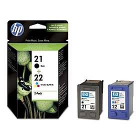HP 21 (Svart) + 22 (3-Färg)