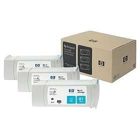 HP 81 (Cyan) 3-pack