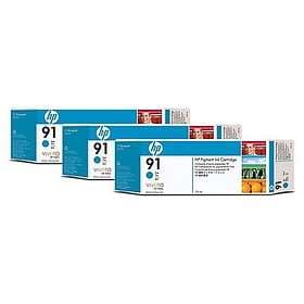 HP 91 (Cyan) 3-pack