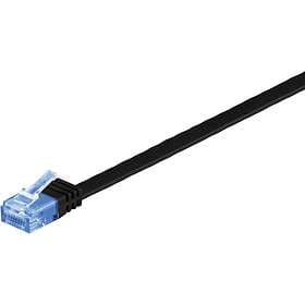 Goobay Flat U/UTP Cat6a RJ45 - RJ45 2m