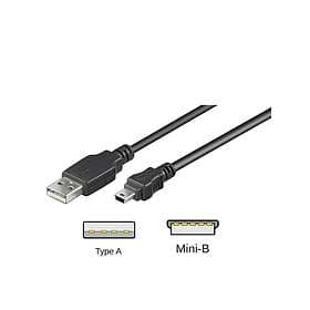 Goobay USB A - USB Mini-B 5-pin 2.0 0,3m