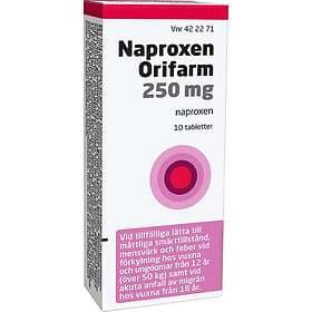 Naproxen Orifarm 250mg 10 Tabletter