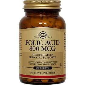 Solgar Folic Acid 800mcg 250 Kapslar