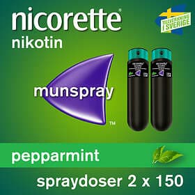 Nicorette Pepparmint 1mg/dos Munspray 2x150st