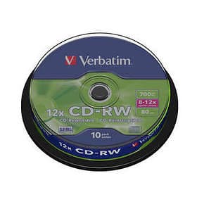 Verbatim CD-RW 700MB 12x 10-pack Spindel