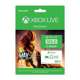 Microsoft Xbox Live Gold 3 Month Card - Max: The Curse of Brotherhood Edition