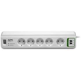 APC SurgeArrest Essential PM5T 5-Way 2xTel Switch 1,8m