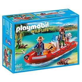 Playmobil Wild Life 5559 Gummibåt med Tjuvfiskare