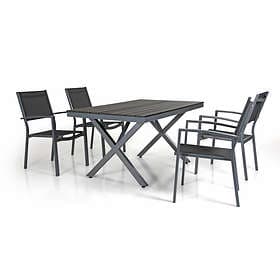 Brafab Grupp Leone 150x90cm (inkl. 4st Stapelstolar)