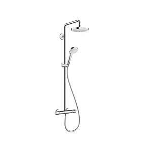 Hansgrohe Croma Select E 180 2jet Showerpipe (Vit/Krom)