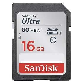 SanDisk Ultra SDHC Class 10 UHS-I U1 80MB/s 16GB
