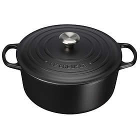 Le Creuset Gjutjärnsgryta Rund 24cm 4,2L (Metallknopp)