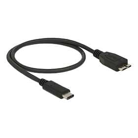 DeLock SuperSpeed USB C - USB Micro-B 3.1 0,5m