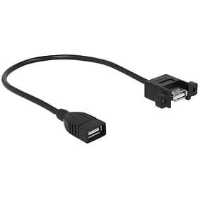 DeLock USB A - USB A (panel) M-F 2.0 0,25m