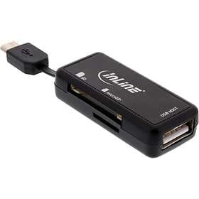 InLine USB 2.0 OTG Card Reader for microSD/SD (66776)