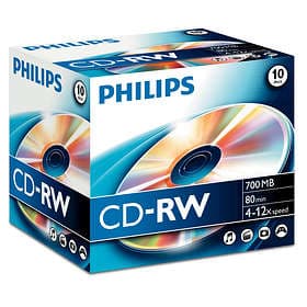 Philips CD-RW 700MB 12x 10-pack Jewelcase