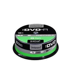 Intenso DVD-R 4,7GB 16x 25-pack Spindel Inkjet