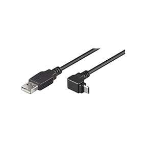 Goobay USB A - USB Micro-B (angled) 2.0 1,8m