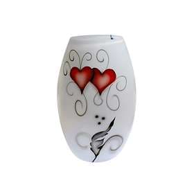 Nybro Crystal Crystal Ink Heart Vas 260mm