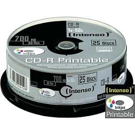 Intenso CD-R 700MB 52x 25-pack Spindel Inkjet