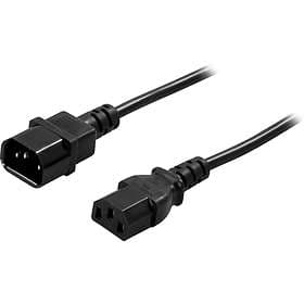 Deltaco IEC C14 - IEC C13 2m