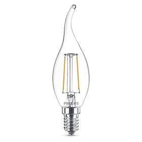 Philips LED Candle Bent-Tip 250lm 2700K E14 2W