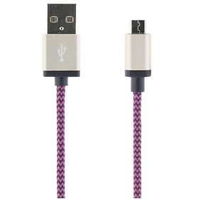 Streetz Braided USB A - USB Micro-B 2.0 1m