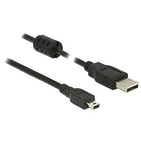 DeLock Ferrit USB A - USB Mini-B 2.0 5m