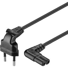 Goobay CEE 7/16 - IEC C7 (2x angled) 0,3m
